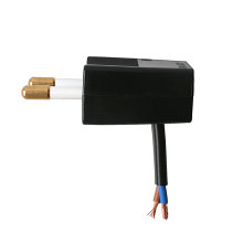 Stikprop vinklet sort flad u/jord - Elworks